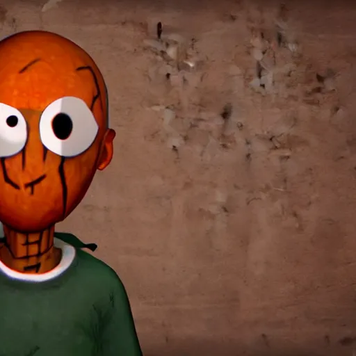 Image similar to baldi's basics in dead by daylight, character render, promotional reveal