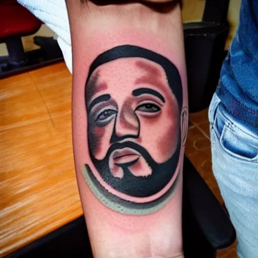 a tattoo of a dj khaled | Stable Diffusion | OpenArt