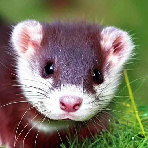 Prompt: a cute ferret