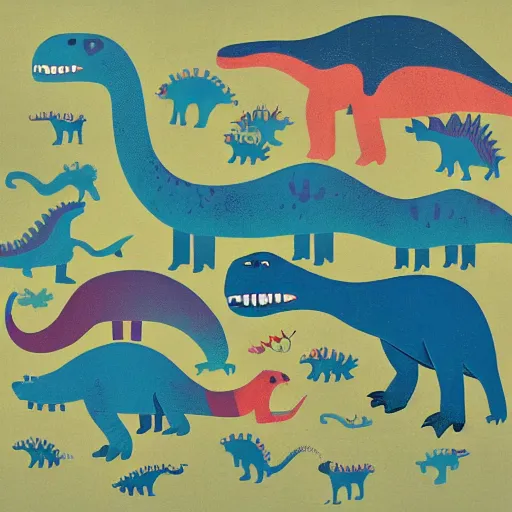 Image similar to dinosaurs by John piper