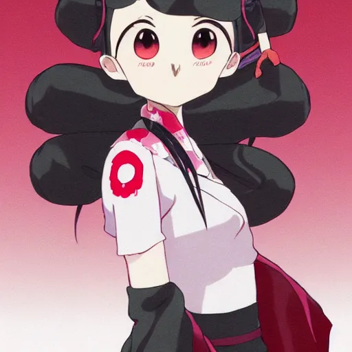 Schoolgirl Nezuko {Source: Demon Slayer - Episode 17 (post credit