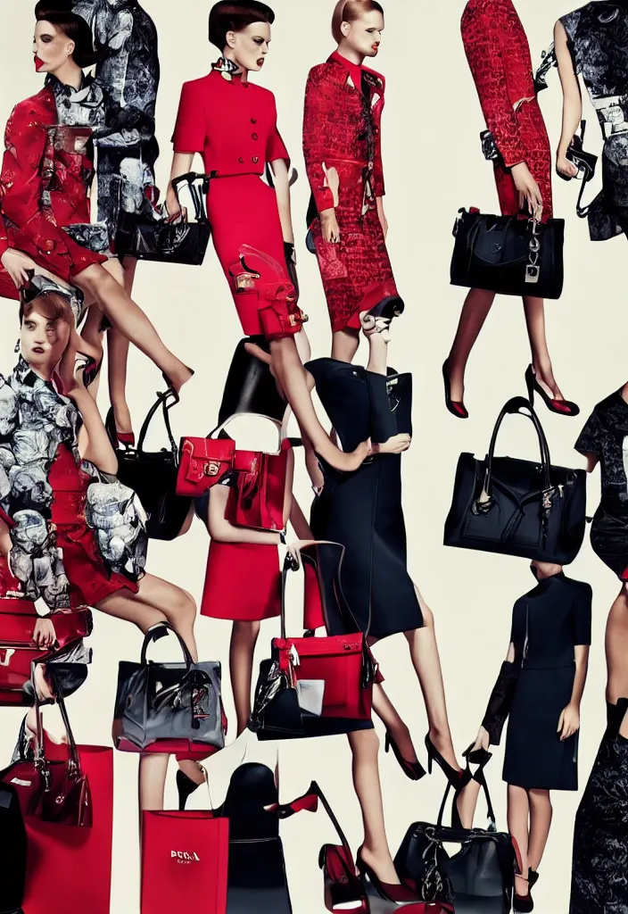 Prompt: Prada advertising campaign