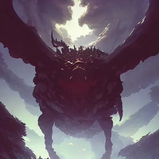 Image similar to Coringo, the a aggressive demon by studio ghibli and greg rutkowski