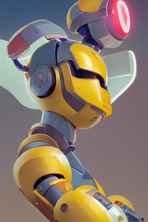 Image similar to metabots medabots medarotto medarot robot minimalist comics helmet mask neon cybereye, behance hd by jesper ejsing, by rhads, makoto shinkai and lois van baarle, ilya kuvshinov, rossdraws global illumination ray tracing hdr radiating a glowing aura