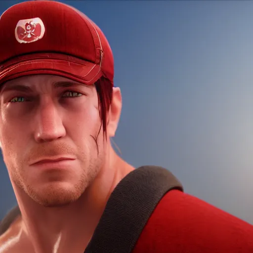 Image similar to Terry Bogard, realistic volumetric lighting, ultra detailed, unreal engine render, award winning, photo-realistic, featured in artstation