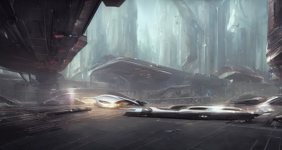 Prompt: The Futuristic Society by Greg Rutkowski, bustling streets, hovering hyperloop trains, inspired by Stephan Martiniere and Bjarke Ingels, fantasy, digital art, professional illustration, realistic, ultra detailed, atmospheric, cinematic lighting, movie concept art, hyper detailed, insanely detailed, corona render, octane render, colorful redshift render, 8k