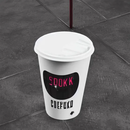 Image similar to cyberpunk coffee cup