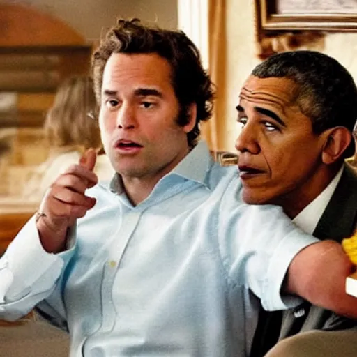 Prompt: joe biden and barack obama in the movie pineapple express