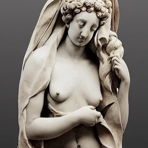 Image similar to “ a extremely detailed female figure stunning sculpture by bernini in 1 9 th century ”