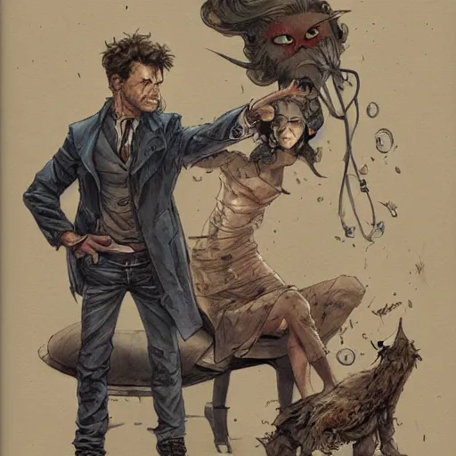 Image similar to stranger doctor, marvel comics, high resolution, high quality, by jean - baptiste monge