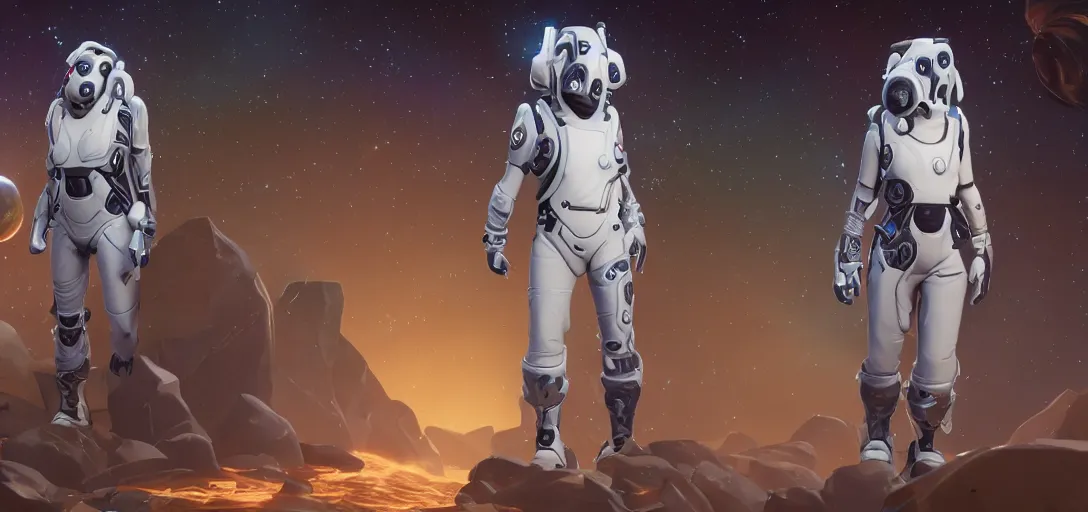 Prompt: character sheet concept art of a galaxy from fortnite wearing a white tuxedo, realistic, hyperrealistic, photographic, costume, wlop, dan mumford, greg rutkowski, high detail, octane render, alexander mcqueen, james gurney, james jean, mucha, photo, 8 k, intricate