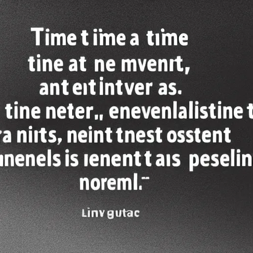 Prompt: linear time is a western invention; time is not linear, it is a marvellous entanglement where, at any moment, points can be chosen and solutions invented, without beginning or end