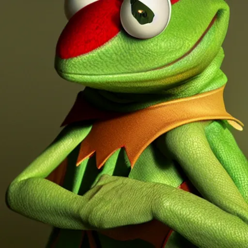 Prompt: a haunting photo of kermit the frog off the perc, au naturel, hyper detailed, digital art, trending in artstation, cinematic lighting, studio quality, smooth render, unreal engine 5 rendered, octane rendered, art style by klimt and nixeu and ian sprigger and wlop and krenz cushart