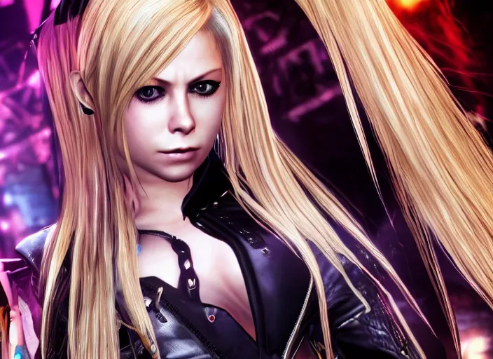 Image similar to Avril Lavigne as a playable character in Dead or Alive, detailed game screenshot 4K