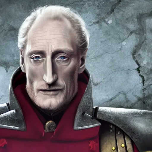 Image similar to charles dance as an inquisitor, 4 0 k, warhammer, 4 0 0 0 0 0, grimdark, stern, frowning