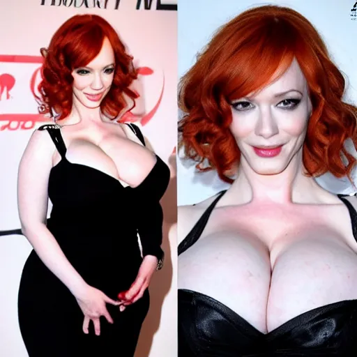 Image similar to christina hendricks bent over body,