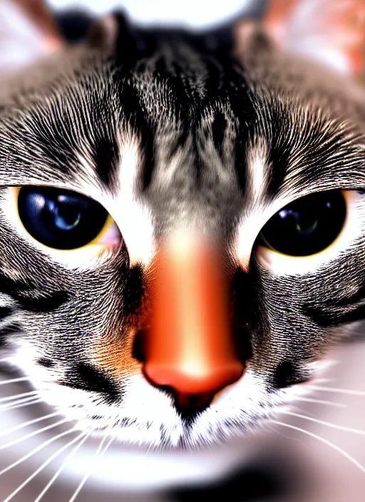 Image similar to 8 k uhd a fractal cat