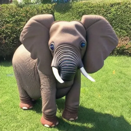 Image similar to photo of an elephant dachshund hybrid