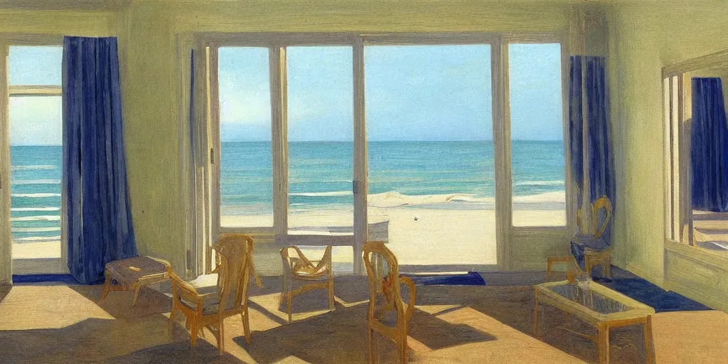 Image similar to rooms by the sea by edward hooper
