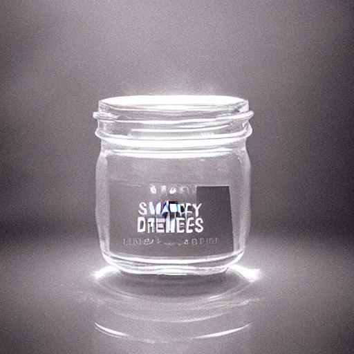 Image similar to smokey dreams in a jar, light by shaft of sunlight, Award Winning Masterpiece On 85mm by Simon Bruntnell