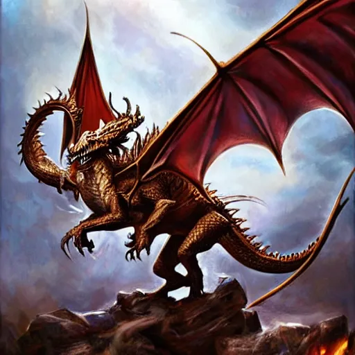 Image similar to a dragon eating a Warhammer Fantasy,High Elf,artwork