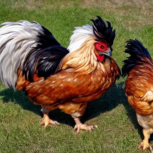 Image similar to cerberus as a chicken