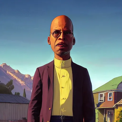 Image similar to highly detailed portrait reverend joy from the simpsons, in gta v, stephen bliss, unreal engine, fantasy art by greg rutkowski, loish, rhads, ferdinand knab, makoto shinkai and lois van baarle, ilya kuvshinov, rossdraws, tom bagshaw, global illumination, radiant light, detailed and intricate environment