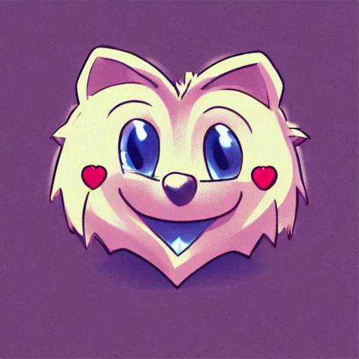 Image similar to cute hedgehog heart love laughing cute adorable emote twitch waving lineart