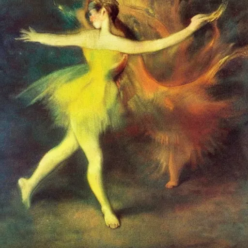 Image similar to A beautiful kinetic sculpture of a bright and fiery soul a power to do great things; but I fear you may one day unleash such a tempest of fire that you may consume yourself, and all the world around you. airbrush by Edgar Degas, by William Hogarth churning, lines