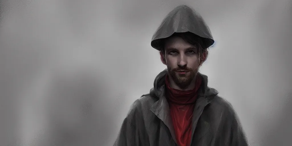 Image similar to portrait of exhibitionist man in raincoat, detailed, cinematic lighting, trending on artstation, hyperrealistic, focused, extreme details, cinematic, reg rutkowski, fantasy art, concept art, sharp focus