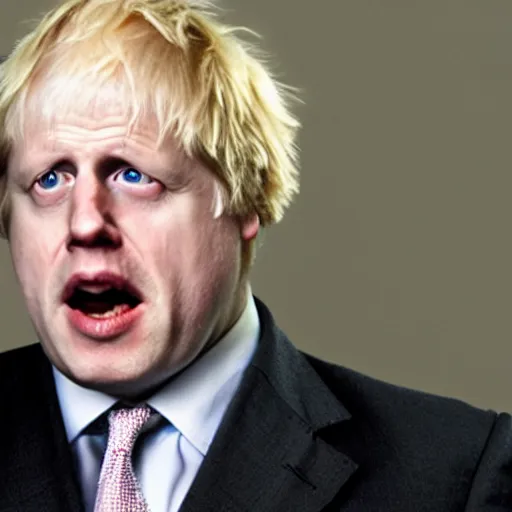 Prompt: boris johnson horror film, scary