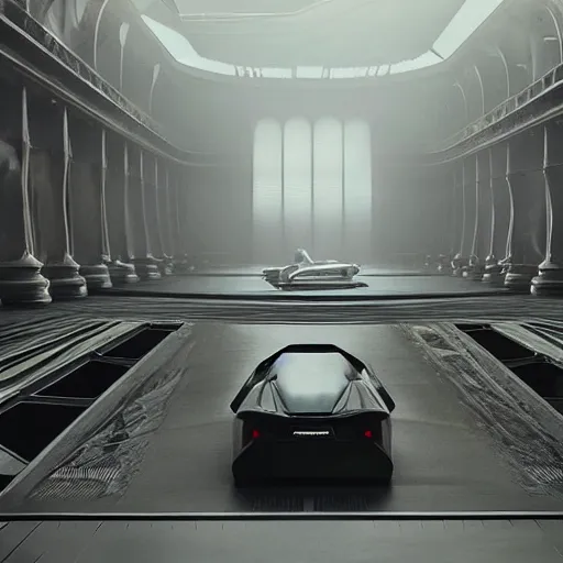 Image similar to sci-fi organic form car and wall structure in the coronation of napoleon painting by Jacques-Louis David in the blade runner 2049 film organic architecture forms artwork by caravaggio unreal engine 5 keyshot octane lighting ultra high detail ultra hyper realism 8k 16k in plastic dark tilt shift full-length view