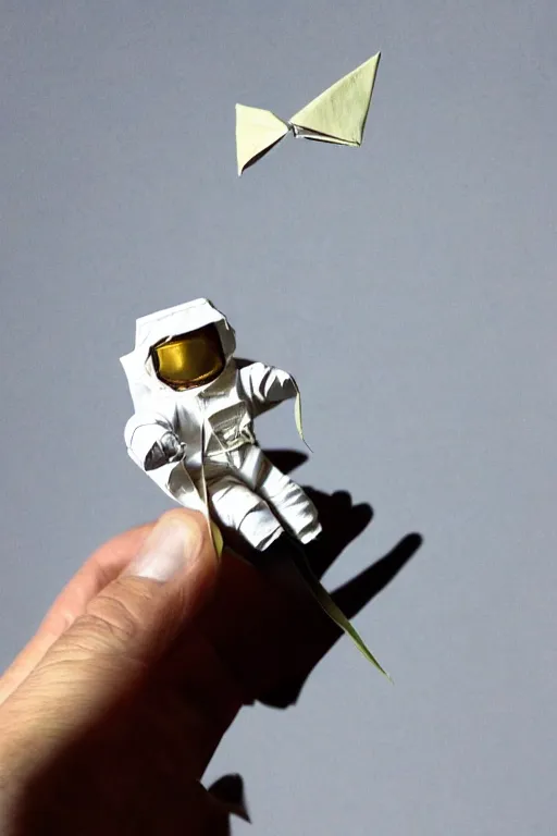Image similar to origami astronaut