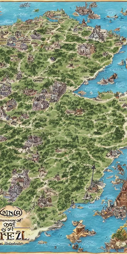 Image similar to Detailed map of kingdom of zeal