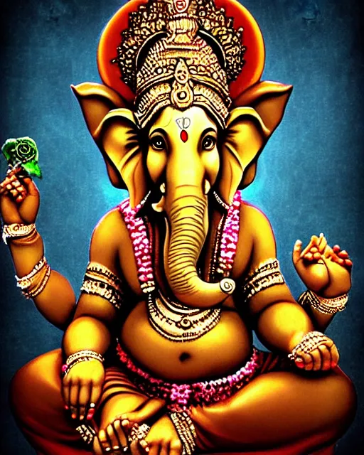 Image similar to photorealistic ganesh