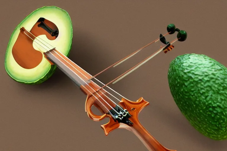 Image similar to a photo of nikocado avocado playing the violin, photorealistic, 8 k