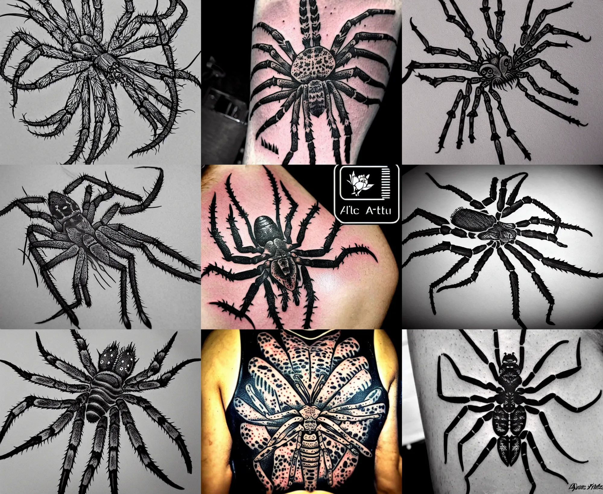 Spider Tattoo Design - Etsy Israel