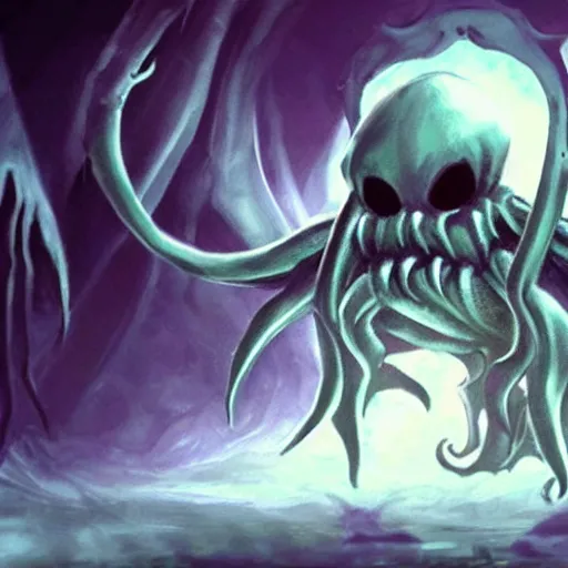 Prompt: Cthulhu in Hollow Knight