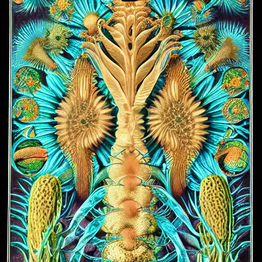 Prompt: artwork by Ernst Haeckel