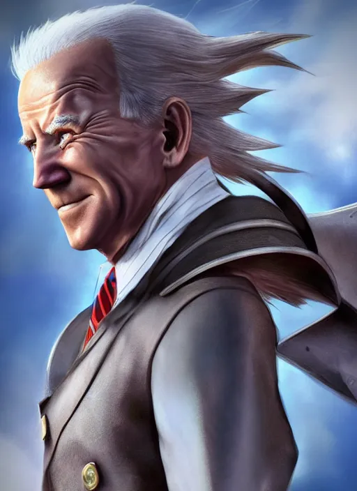Prompt: a full portrait photo of biden in final fantasy ix style, f / 2 2, 3 5 mm, 2 7 0 0 k, lighting, perfect faces, award winning photography.