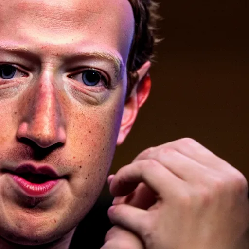 Prompt: mark Zuckerberg displaying any kind of human emotion