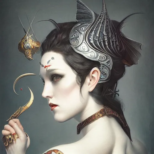 Image similar to full armor female in sophisticated tight curvy gothic, soft painting of a curiosities graceful multidimensional carnival, perfectly detailed linework, symmetrical accurate intricate sensual features, highly detailed, artstation, sharp focus, tom bagshaw