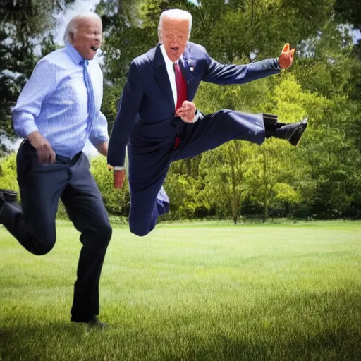 Image similar to joe biden, levitation photography