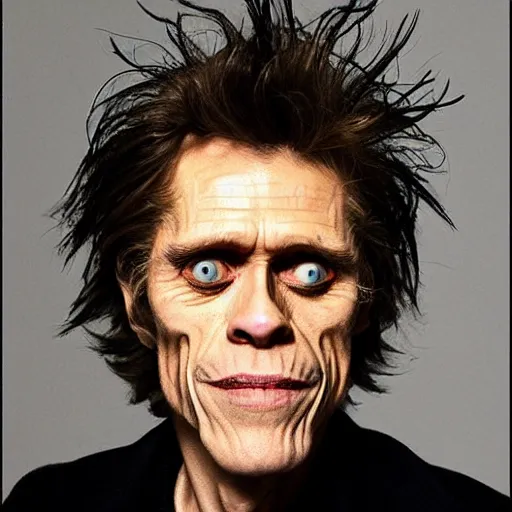 Prompt: willem dafoe by tim burton