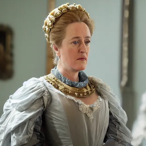 Prompt: catherine the great playing the role of gillian anderson