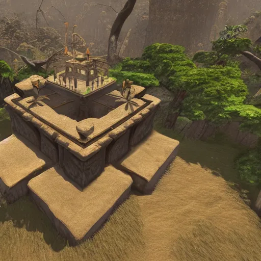 Image similar to a lost temple, made in source engine