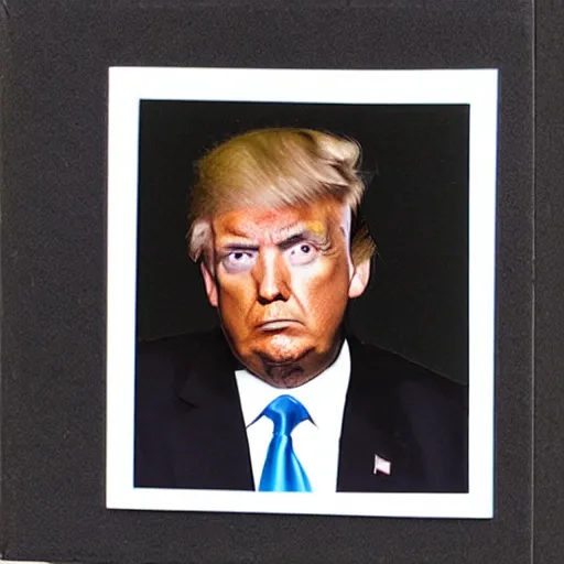 Image similar to prison mugshot of donald trump