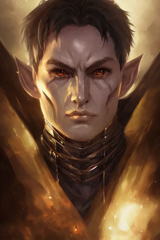 Prompt: dungeons and dragons character dark evil elf closeup portrait, dramatic light, lake background, 2 0 0 mm focal length, painted by stanley lau, painted by greg rutkowski, painted by stanley artgerm, digital art, trending on artstation