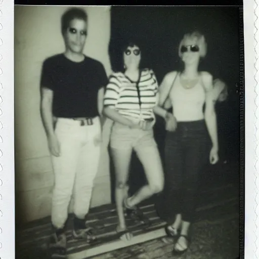 Prompt: A turma da Mônica, as real persons, 80s expired Polaroid
