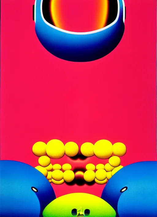 Prompt: illustrated bomb by shusei nagaoka, kaws, david rudnick, airbrush on canvas, pastell colours, cell shaded, 8 k